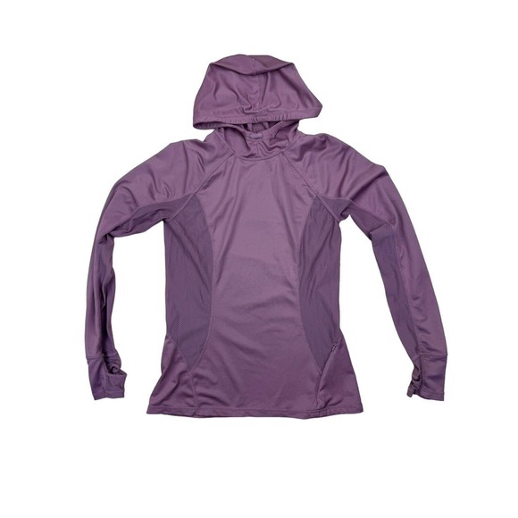 Fabletics Alecia Pullover Lightweight Performance Hoodie in Pink Rouge Small - Picture 6 of 14